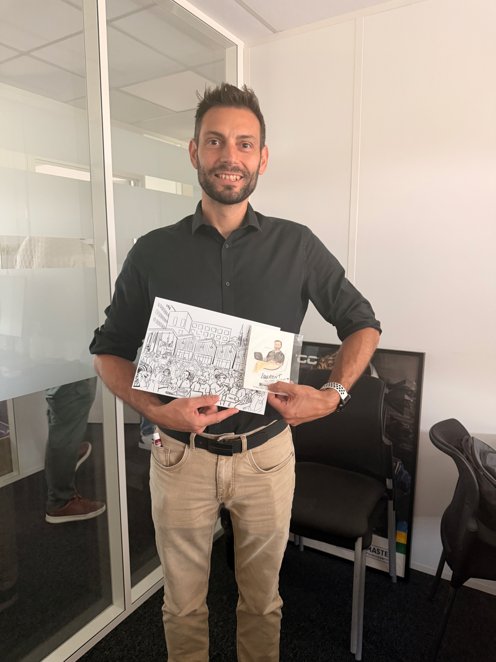 Participant du séminaire Euromaster avec son portrait corporate personnalisé